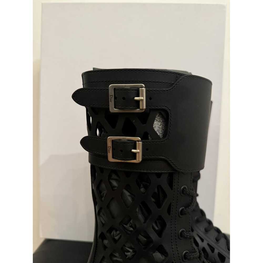 Dior Leather buckled boots - image 4