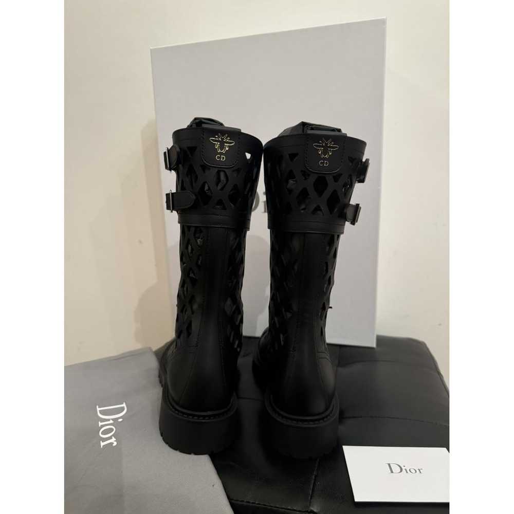 Dior Leather buckled boots - image 5