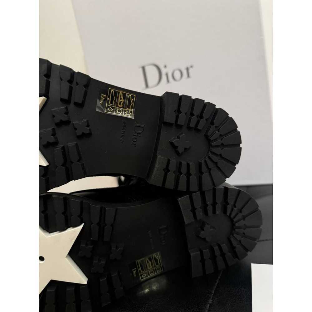 Dior Leather buckled boots - image 9