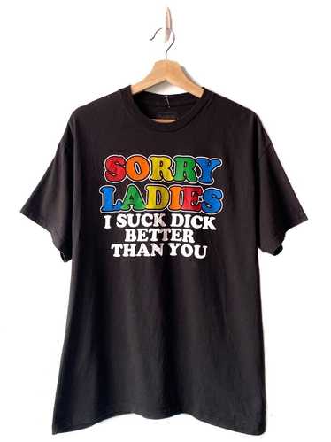 Vintage Sorry ladies tee (Words porn)