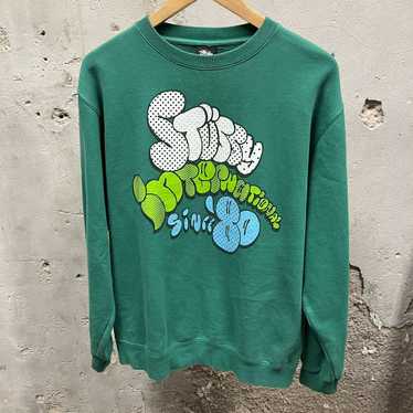 Stussy Stussy International Green Logo Unisex Swe… - image 1