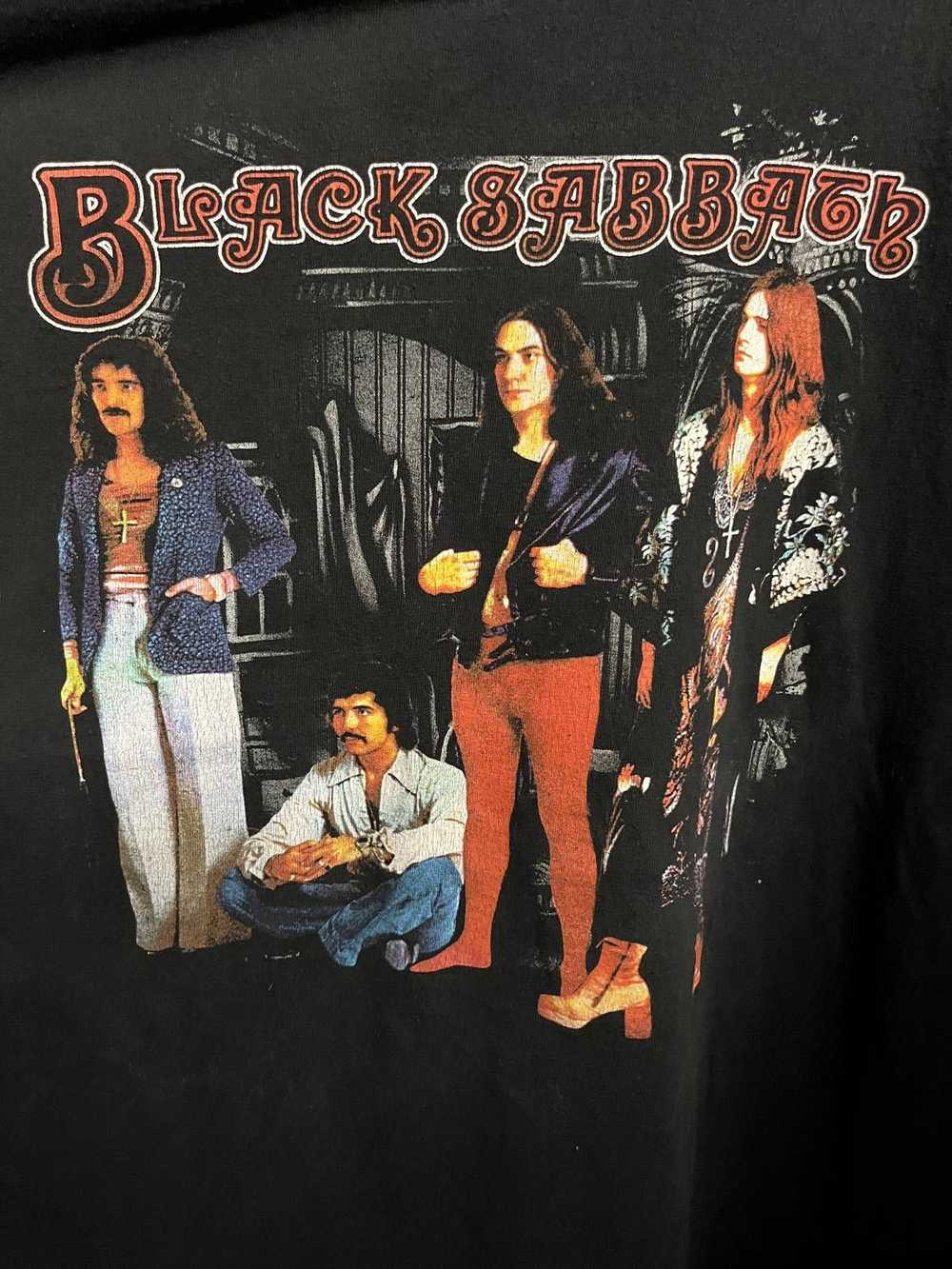 Designer Vintage Black Sabbath Band T-shirt - Ten… - image 4