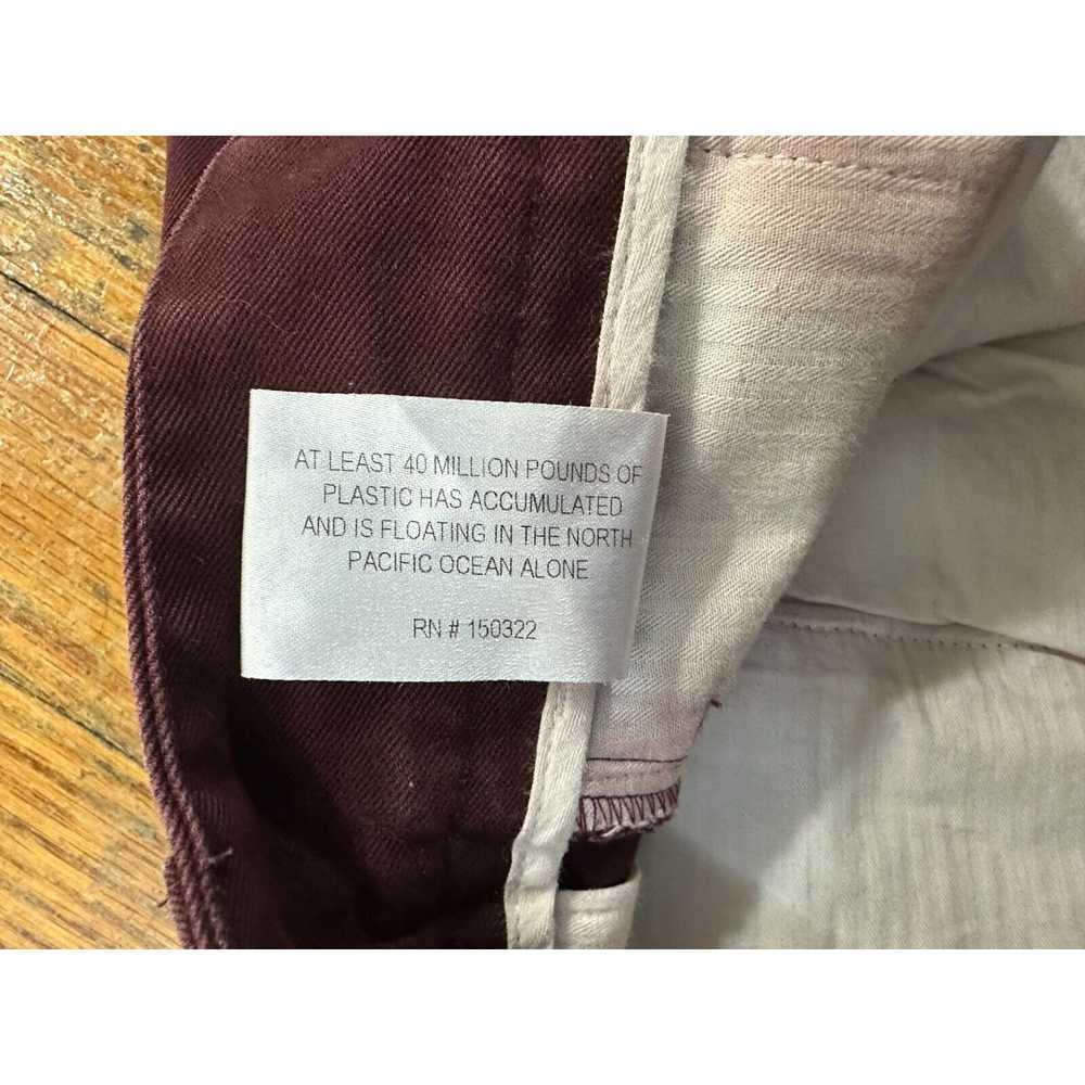 Noah Noah NYC Pleated chino Pants color burgundy … - image 4