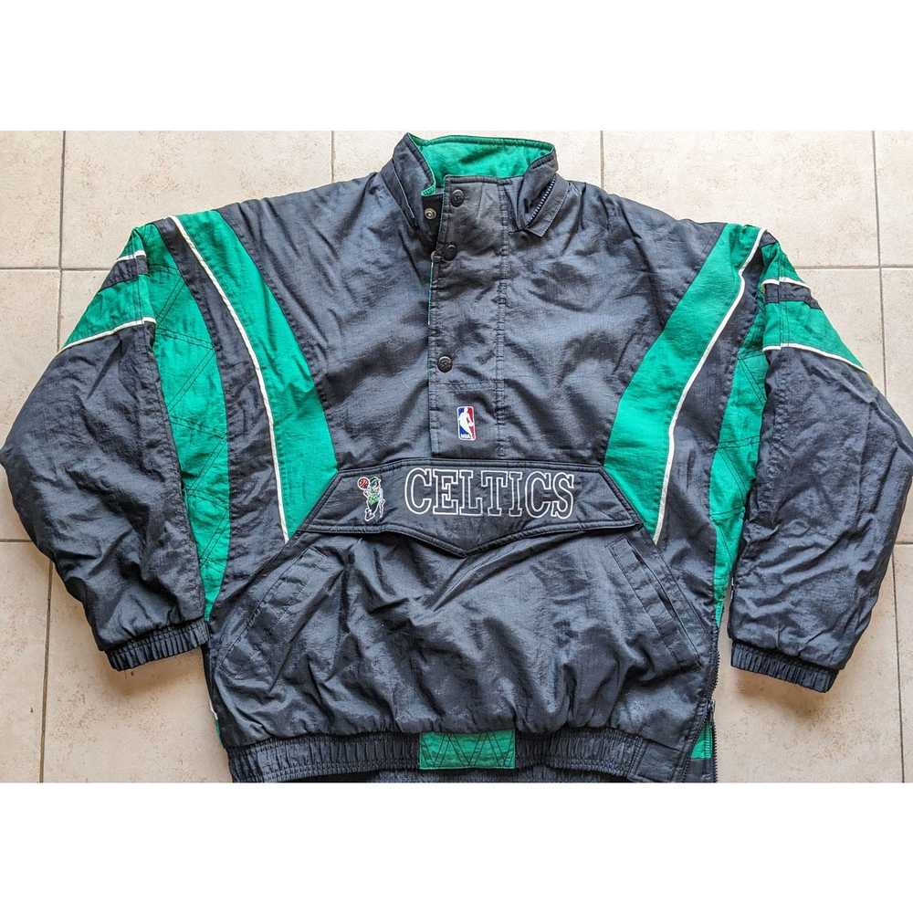 Starter Boston Celtics 90s STARTER puffer 1/2 zip… - image 2