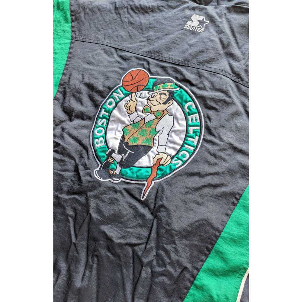 Starter Boston Celtics 90s STARTER puffer 1/2 zip… - image 3