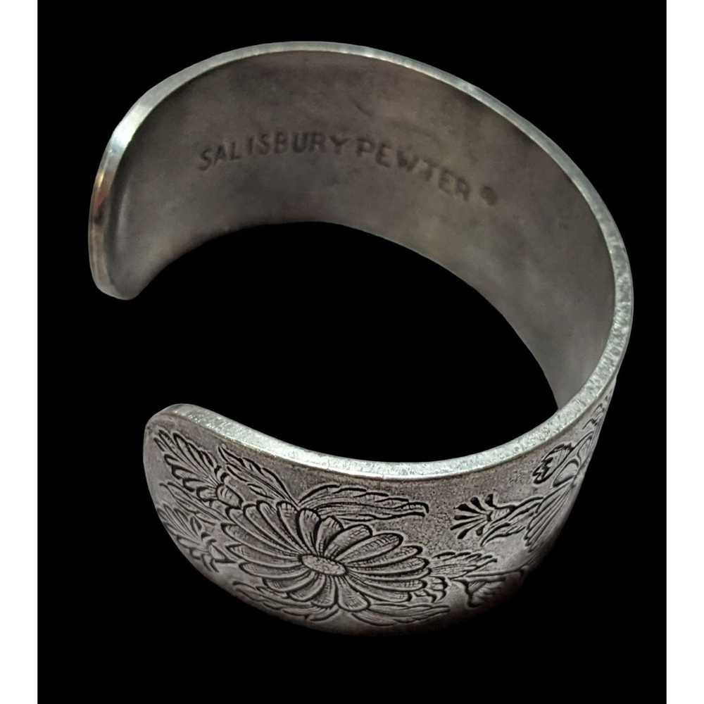 Other Salisbury Pewter September Floral Cuff - image 3