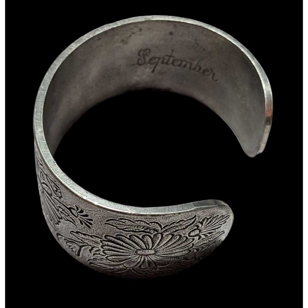 Other Salisbury Pewter September Floral Cuff - image 4