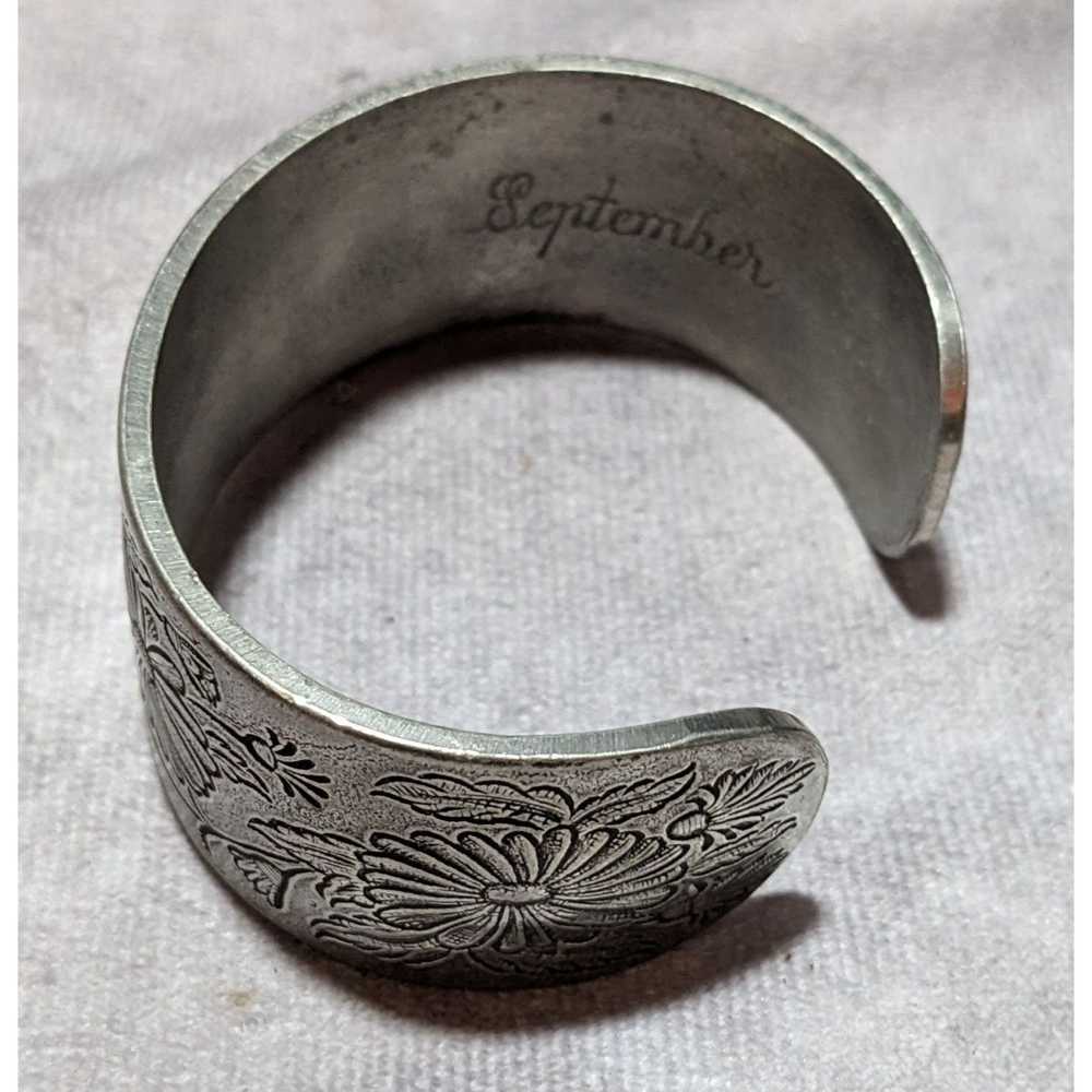 Other Salisbury Pewter September Floral Cuff - image 7