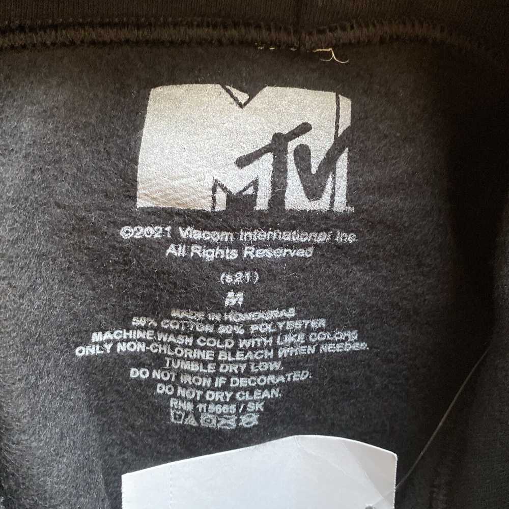 Mtv Men's MTV Classic Logo Checkered Hoodie Black… - image 5