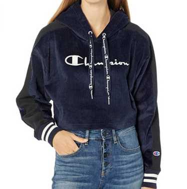 Champion corduroy cropped hoodie - Gem