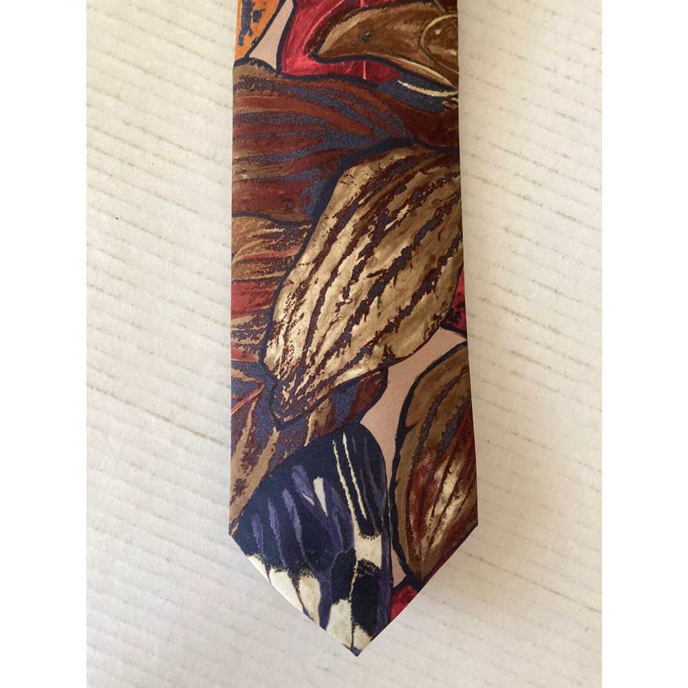 Vintage Italian All Silk Men's Necktie Tie Hand M… - image 1