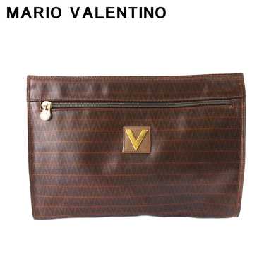 Men's Mario Valentino Clutch Bag V Mark Brown Gol… - image 1