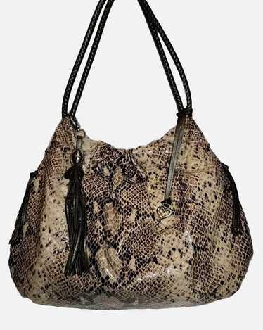 BRIGHTON FEMME FATAL NOLITA PYTHON SNAKE PRINT HI… - image 1