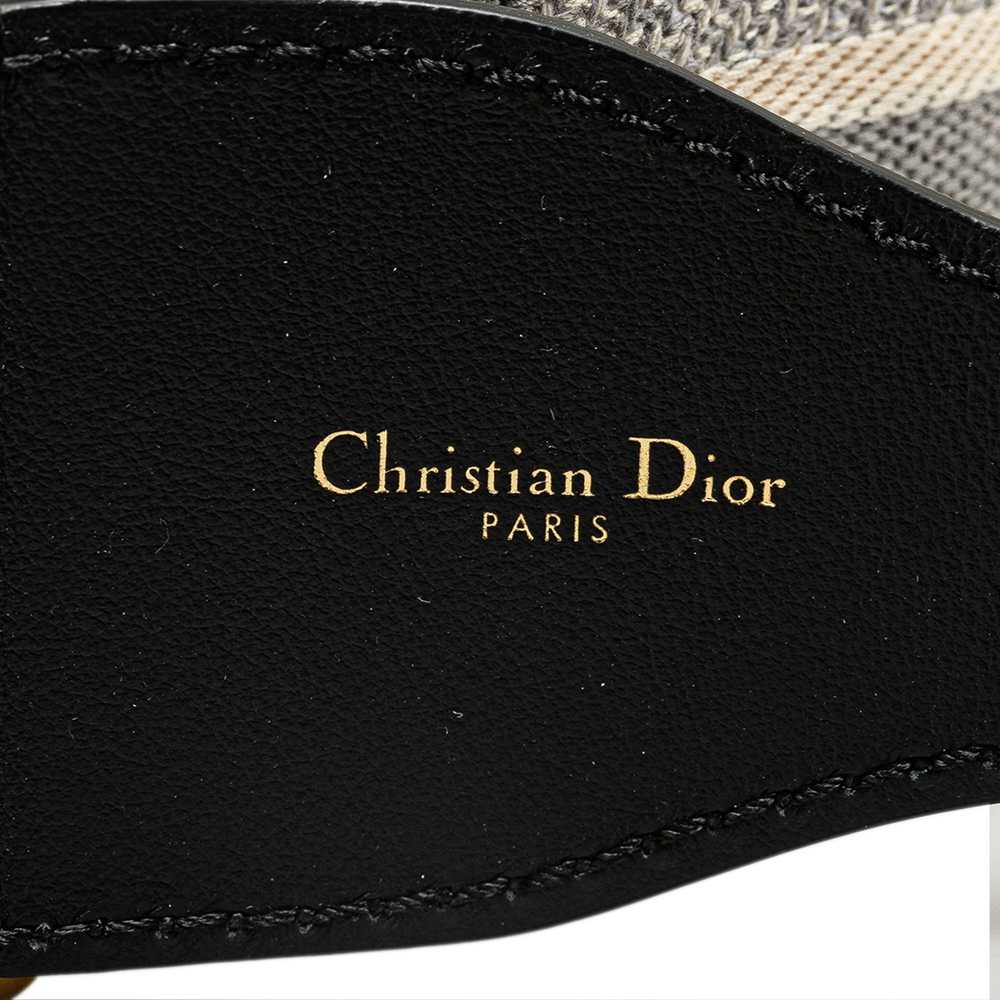 Gray Dior Embroidered Logo Strap - image 4