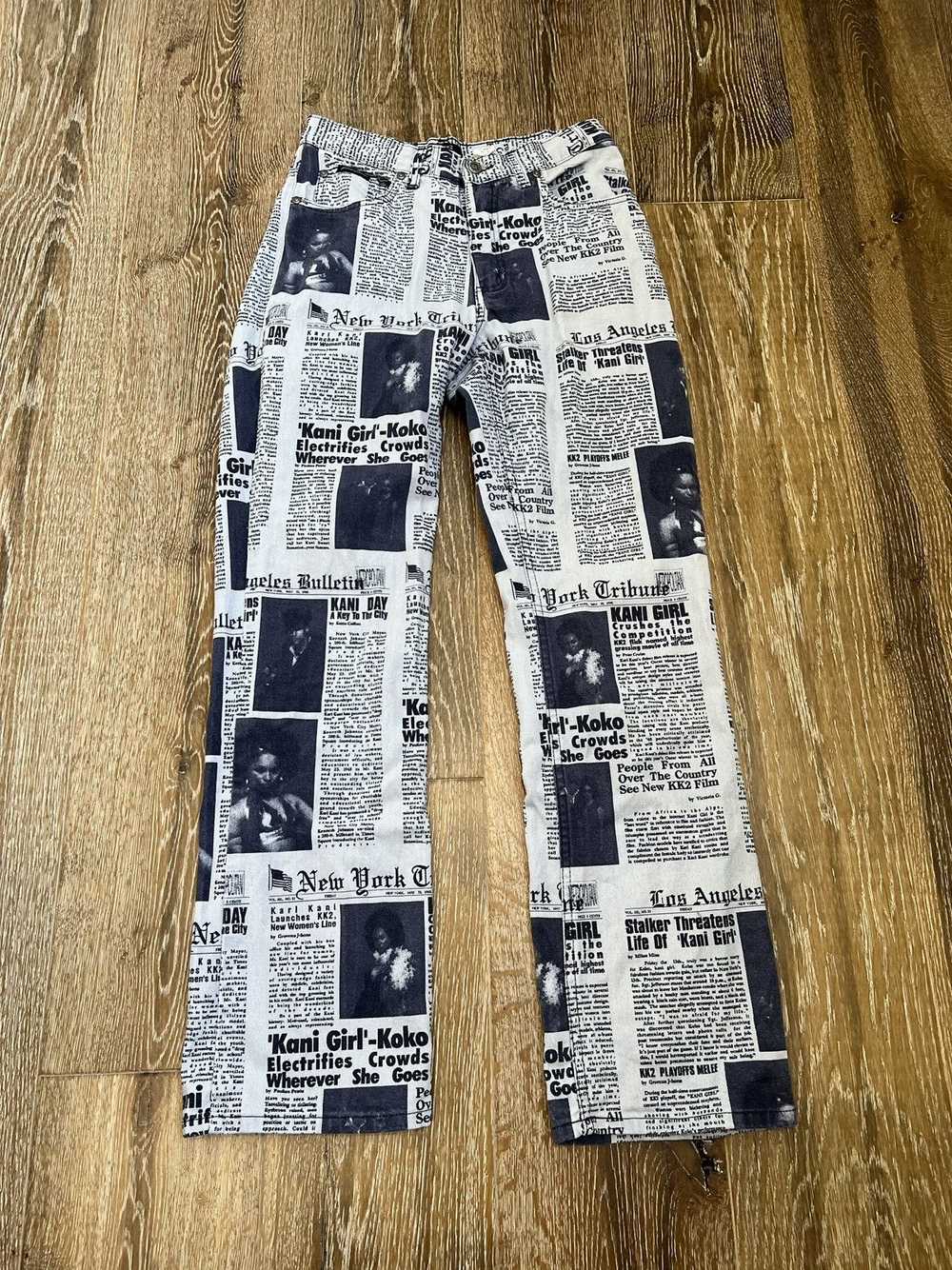 Karl Kani × Vintage Vintage karl kani newspaper j… - image 1