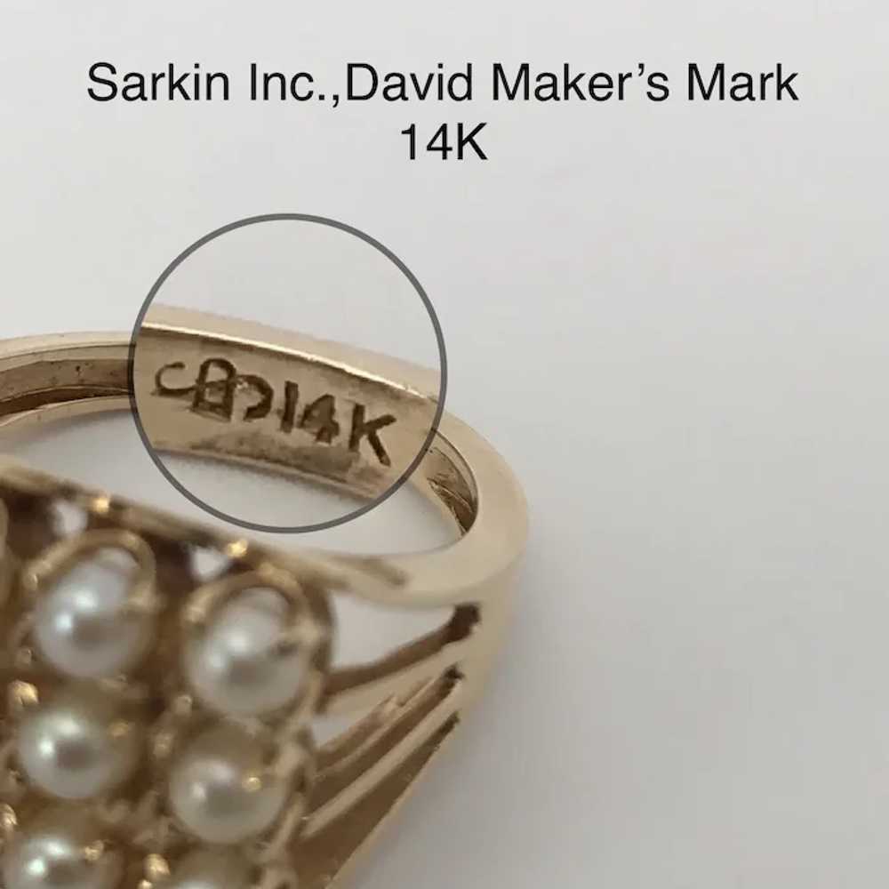 Gorgeous! Vintage 14K YG Sarkin Inc., David Akoya… - image 12