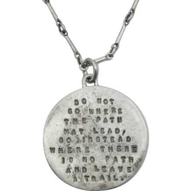 Sterling Silver Inspirational Pendant with Necklac