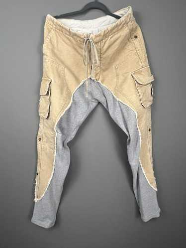 Greg Lauren Greg Lauren 50/50 Long Slim Pant Khaki