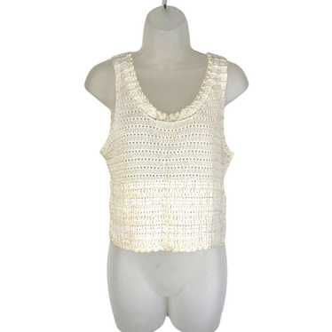 Alice + Olivia Alice & Olivia Crochet Lace Tank T… - image 1