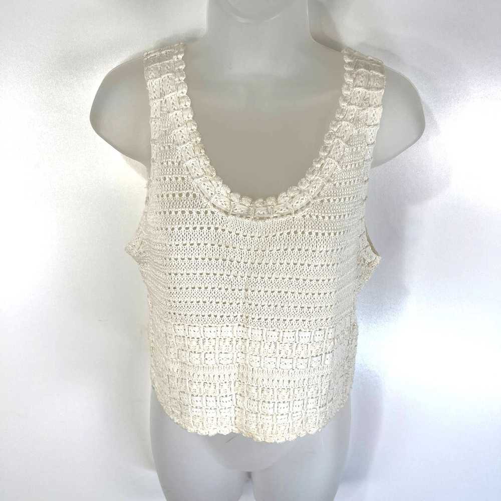 Alice + Olivia Alice & Olivia Crochet Lace Tank T… - image 2