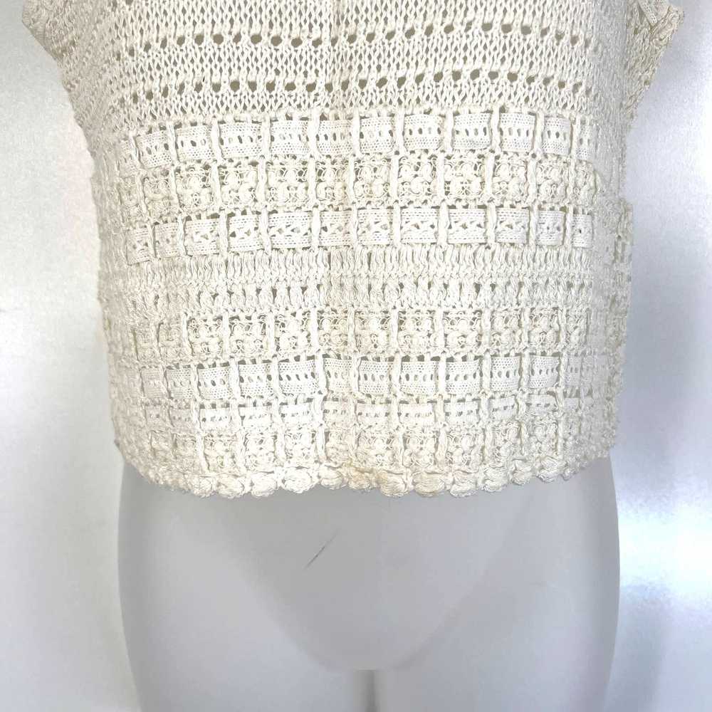 Alice + Olivia Alice & Olivia Crochet Lace Tank T… - image 4