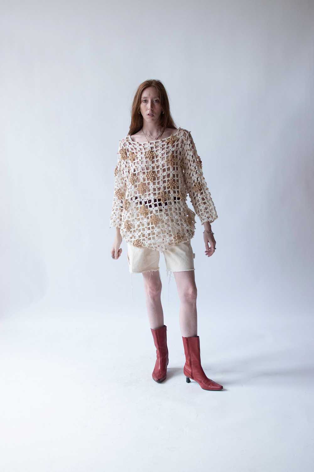 1990s Crochet Sweater | Michael Simo - image 2