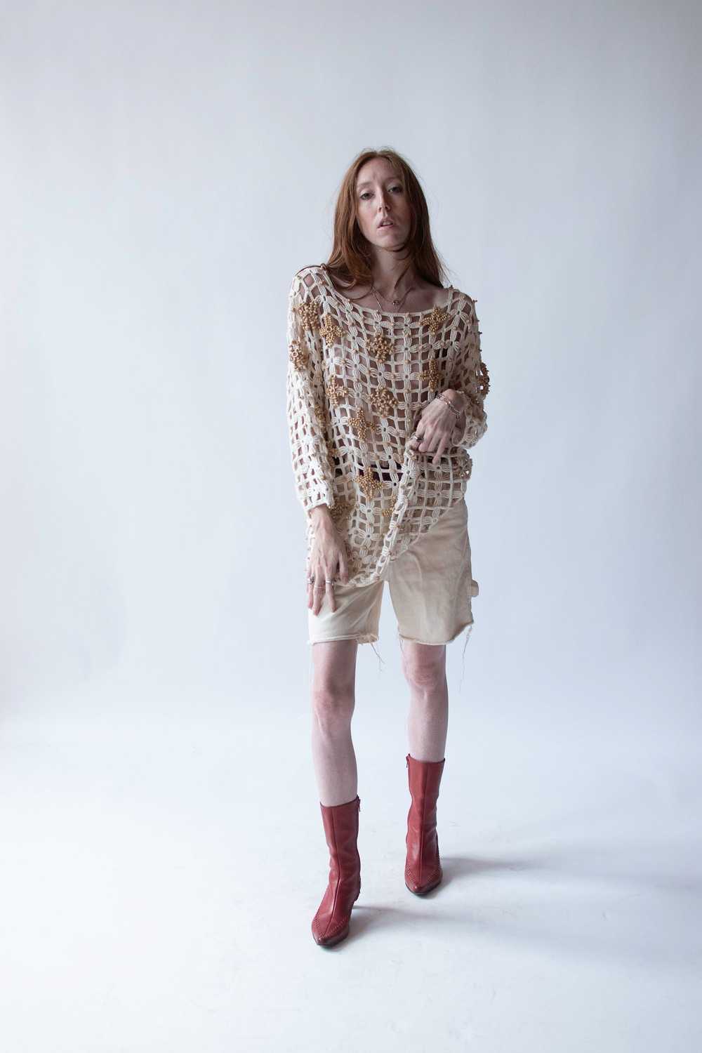 1990s Crochet Sweater | Michael Simo - image 3