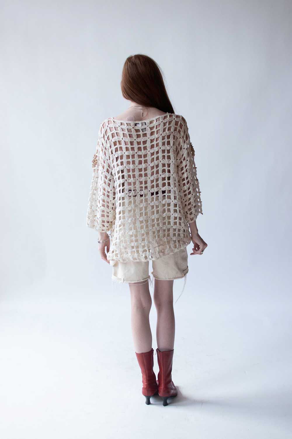 1990s Crochet Sweater | Michael Simo - image 4