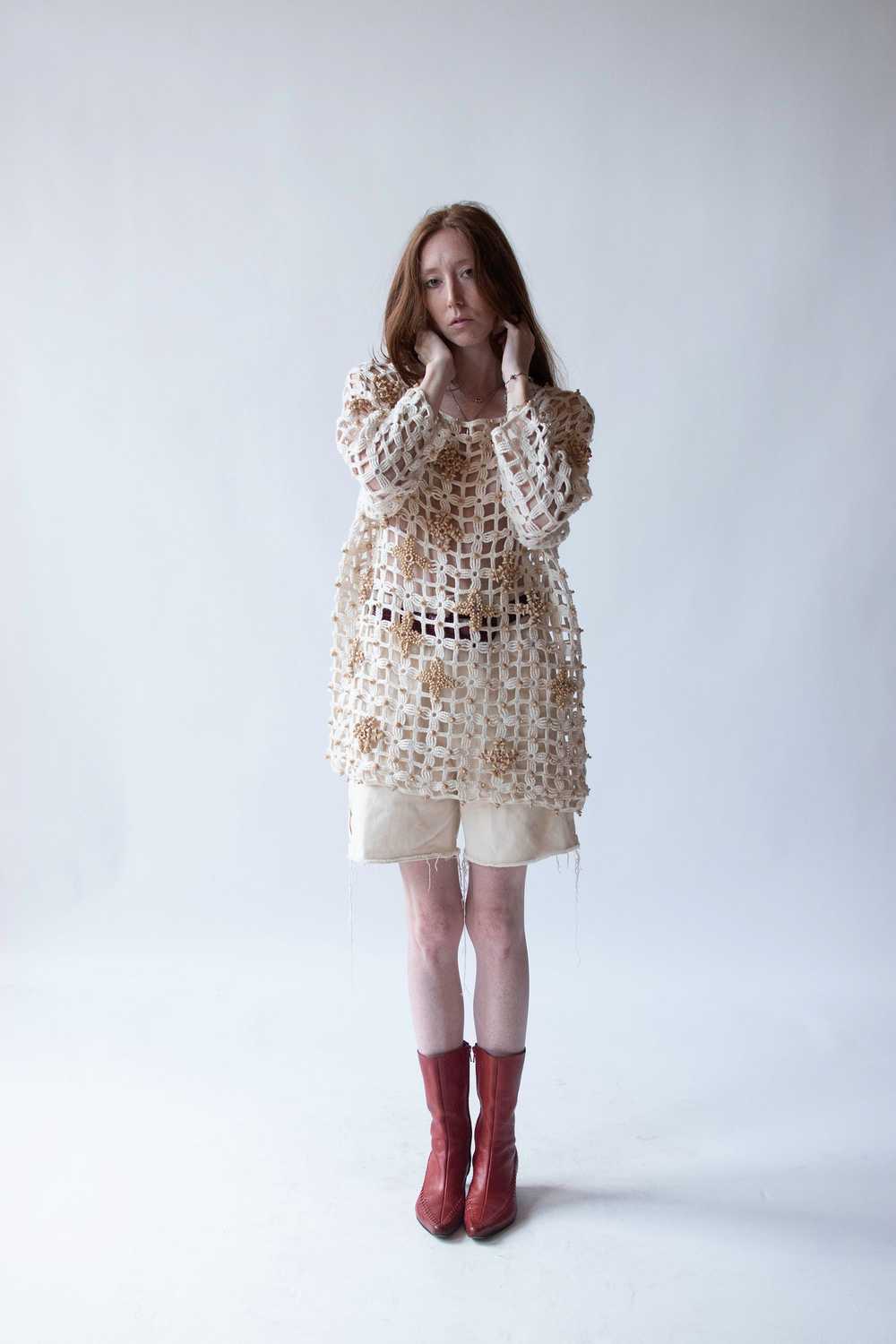 1990s Crochet Sweater | Michael Simo - image 5