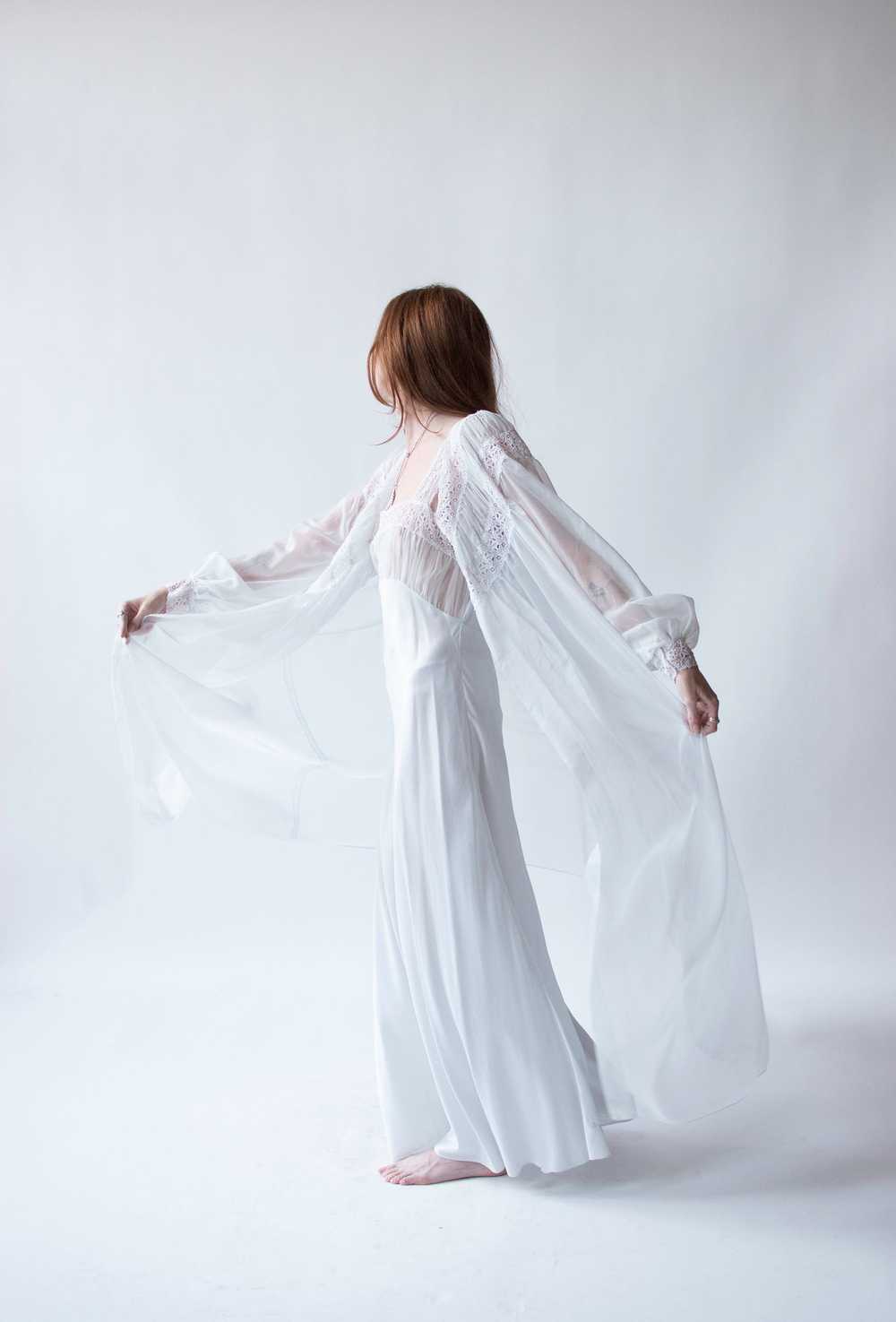 1950s Ice Blue Peignoir - image 2