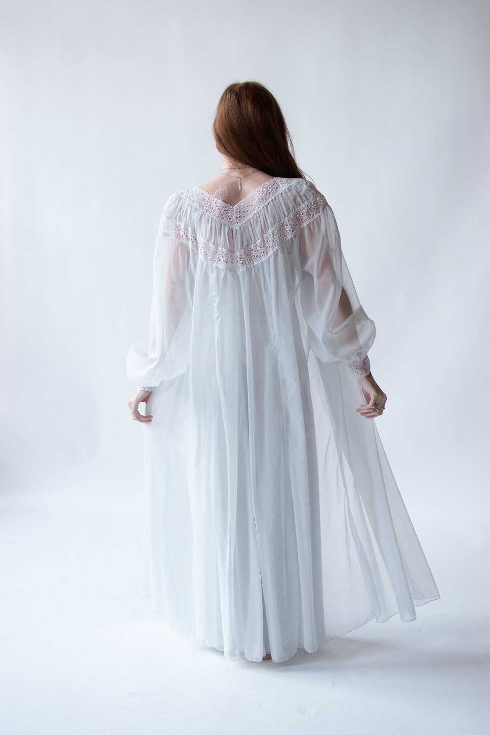 1950s Ice Blue Peignoir - image 5