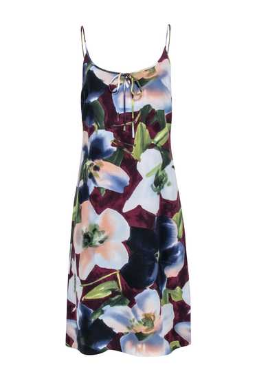 Emanuel Ungaro - Maroon, blue, & Green Floral Prin