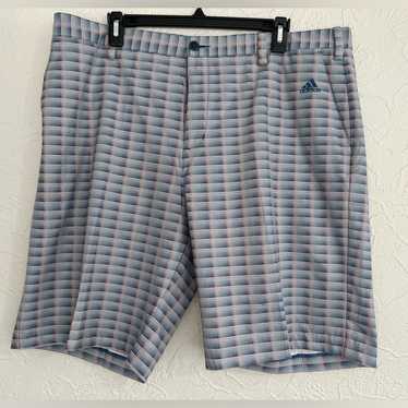 Adidas ADIDAS CLIMALITE PLAID GOLF SHORTS SIZE 38… - image 1