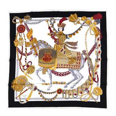 HERMES Silk Le Timbalier Scarf 90