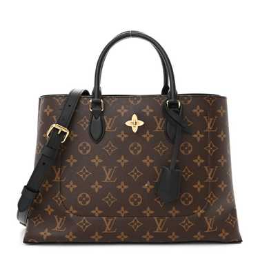 LOUIS VUITTON Monogram Flower Tote Black