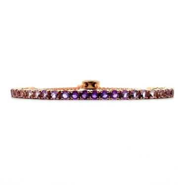 LeVian 14K Rose Gold Amethyst Adjustable Tennis B… - image 1