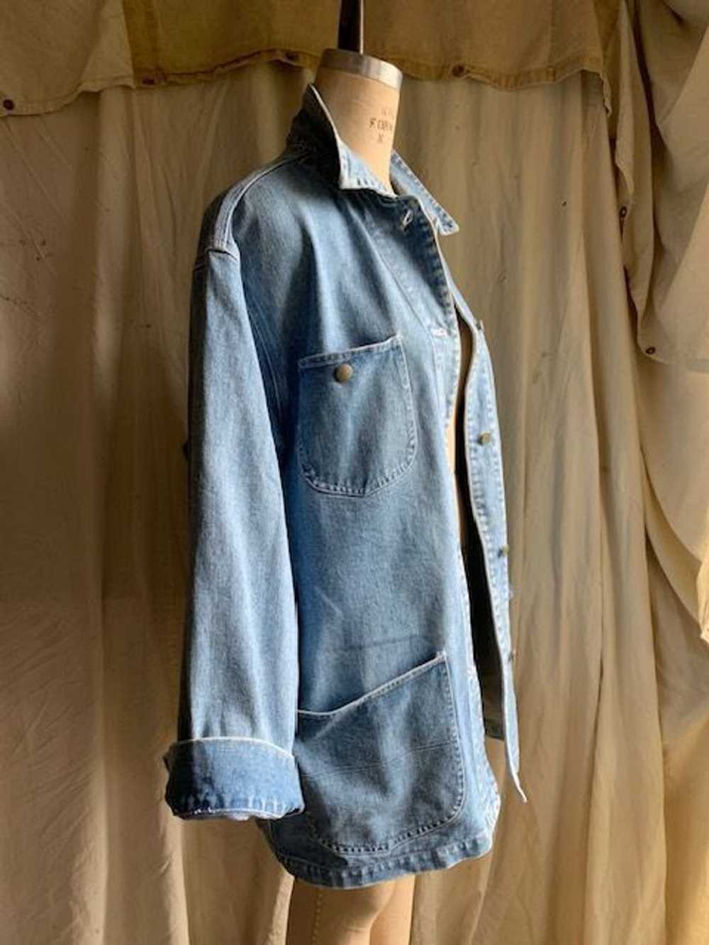 '90's Denim Ralph Lauren Chore Coat (L) | Used,… - image 3