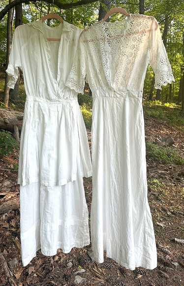 Antique Picnic Dress / 1910s