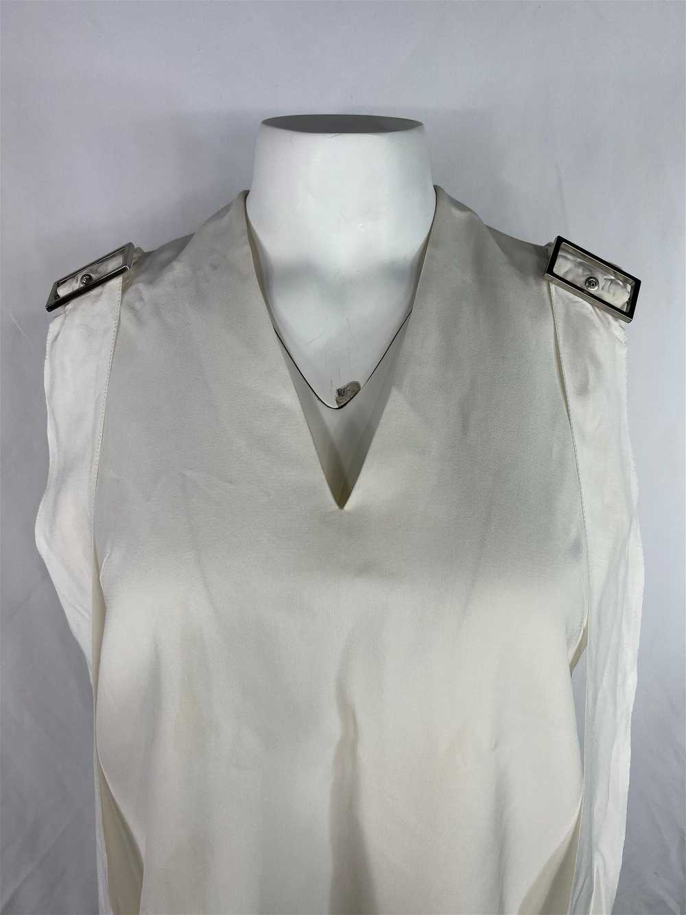 Akira Naka White Top Blouse, Size 3 - image 8