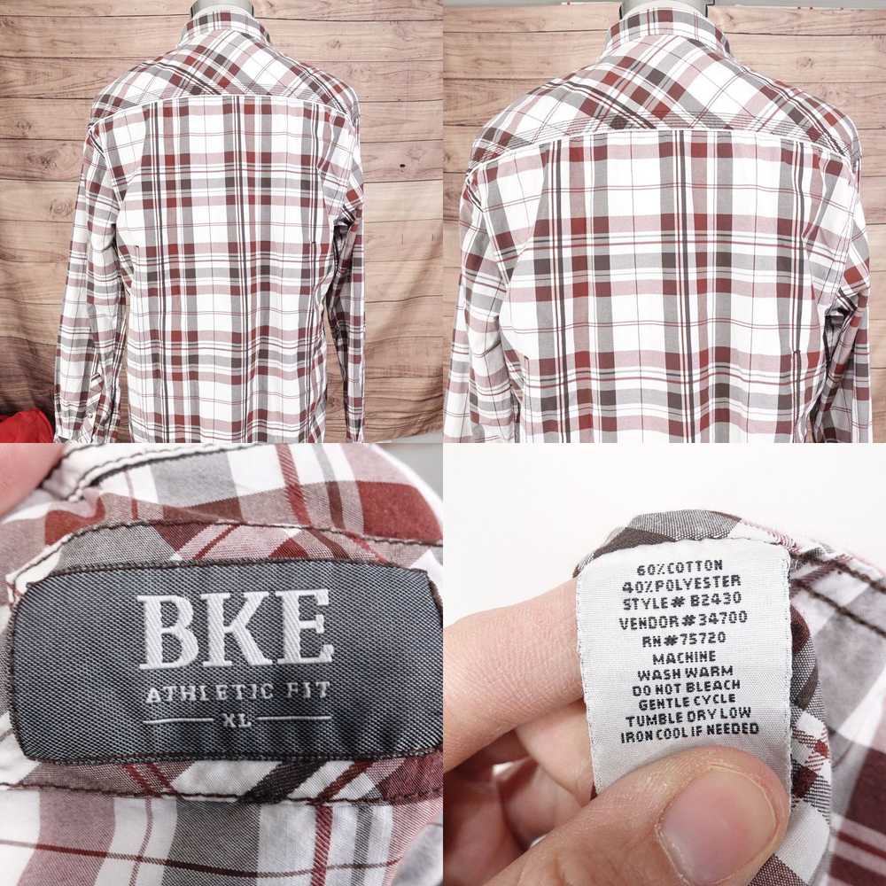 Bke BKE BUCKLE ATHLETIC FIT PLAID PEAL SNAP BUTTO… - image 4