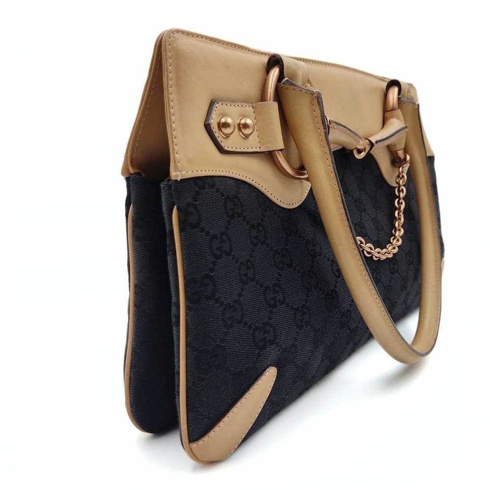 GUCCI Horsebit Chain shoulder bag in canvas and l… - image 2
