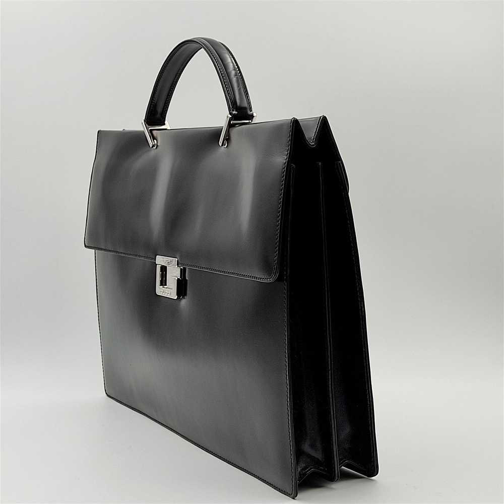 GUCCI business handbag in black leather - image 2