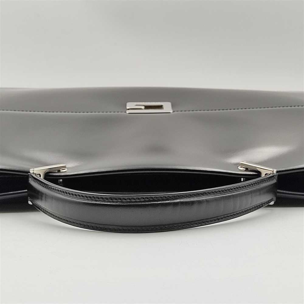 GUCCI business handbag in black leather - image 6
