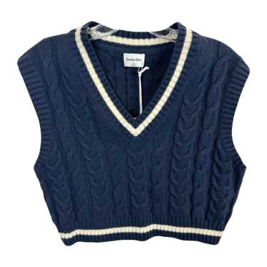 Sunday Best Wool Blend Cable Knit Vest - image 1