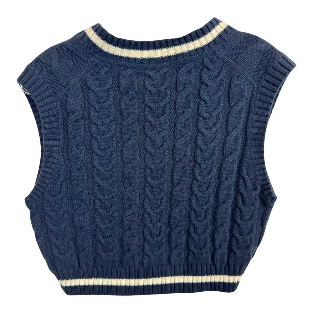 Sunday Best Wool Blend Cable Knit Vest - image 2