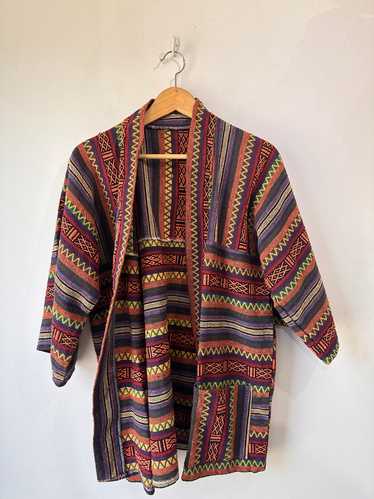 Ethnic Printed Knit Jacket