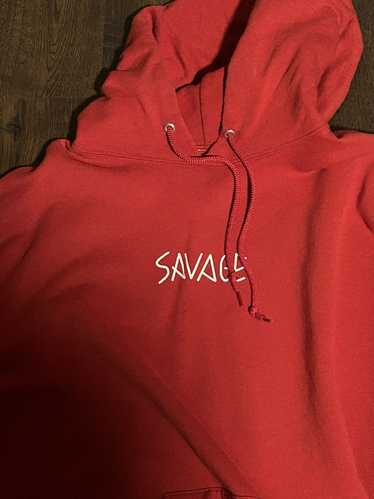 Rare × Streetwear × Vintage Savage hoodie