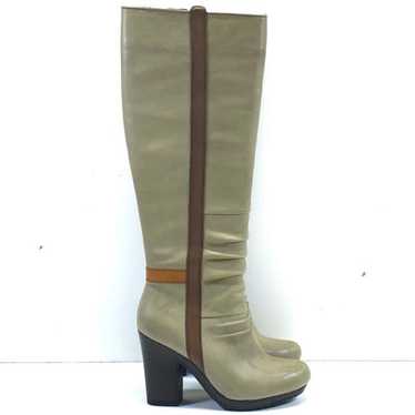 Seychelles Leather Tall Riding Boots Green 7