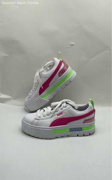 Puma Womens White Pink Sneakers Size 8