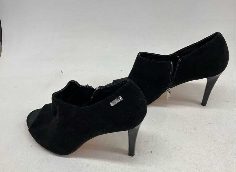 Women's Calvin Klein Size 9.5 Black Heeled Booties - image 4